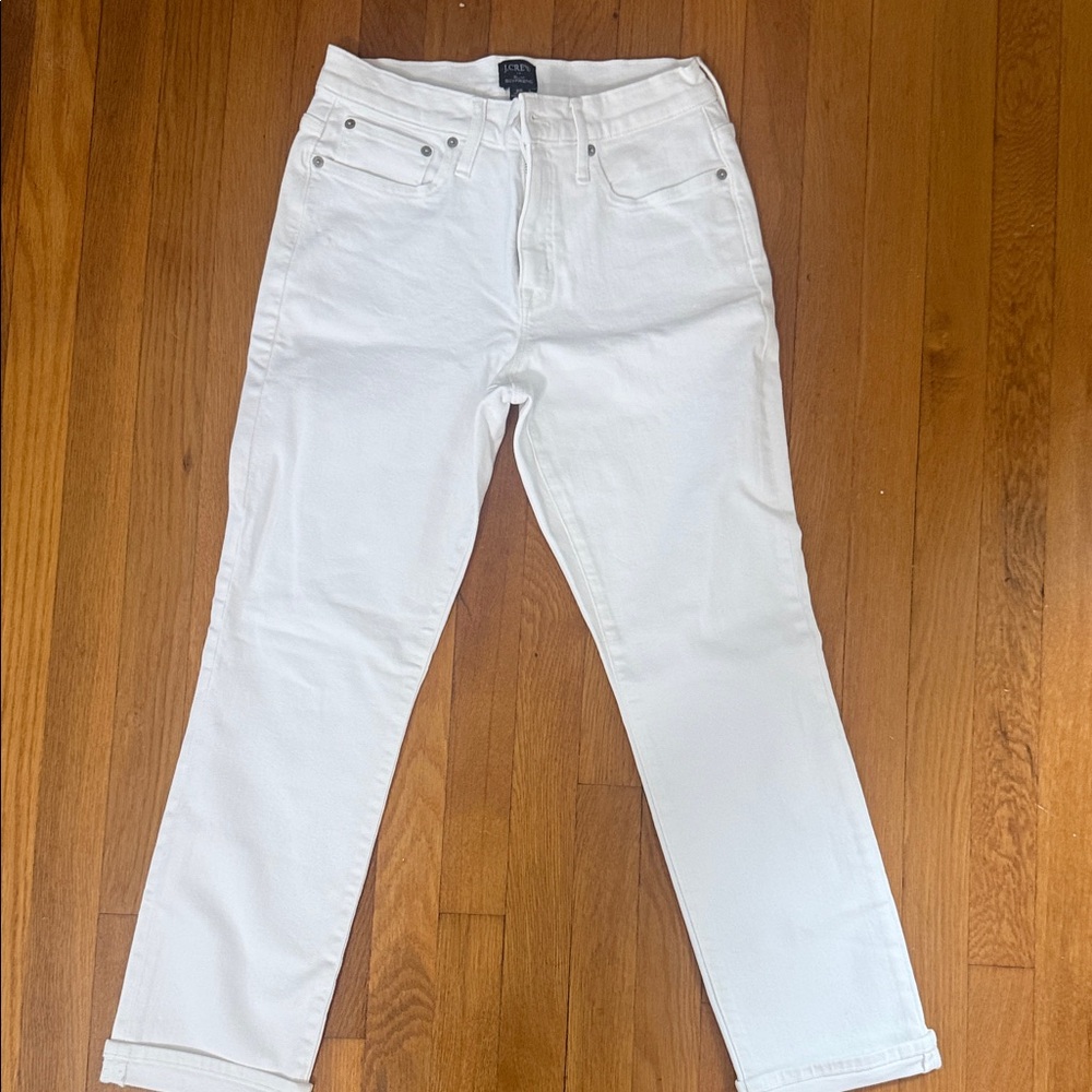 J. Crew Women’s Straight White Jeans
